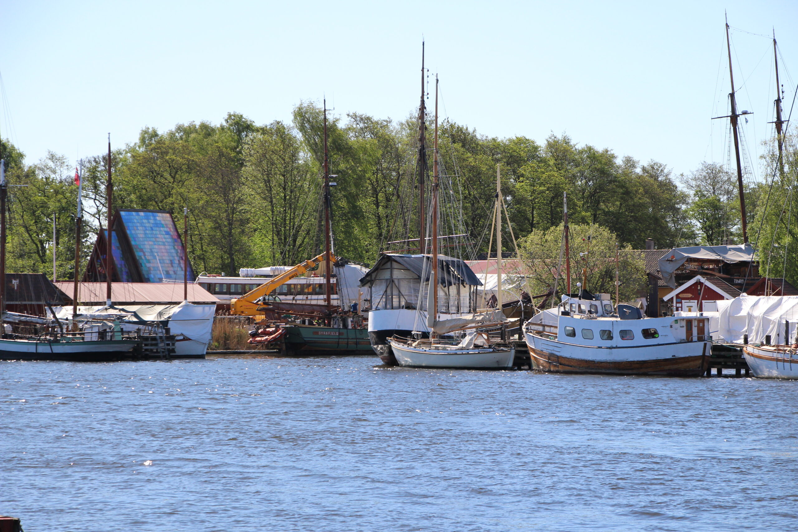 Bilde av båthavnen på Isegran